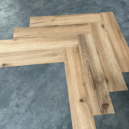 Dryback PVC visgraat naturel smoked 2,5mm