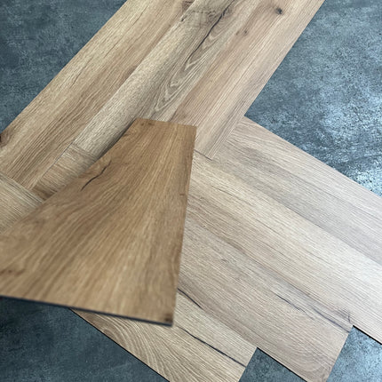 Dryback PVC visgraat naturel smoked 2,5mm