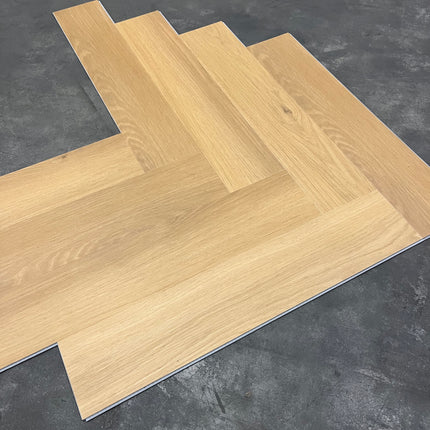 Rigid click PVC visgraat honing naturel 5,3mm geïntegreerde ondervloer