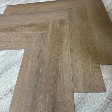 Dryback PVC visgraat dark brown oak 2,5mm