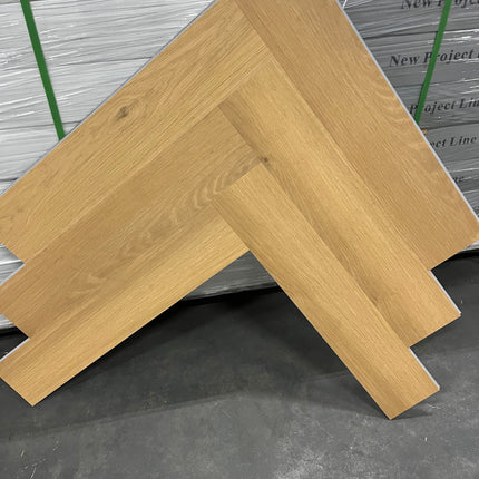 Rigid click PVC visgraat honing naturel 5,3mm geïntegreerde ondervloer