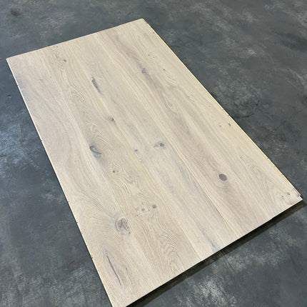 Parket half-massief click brushed matt white lacquer 14mm/2,5mm