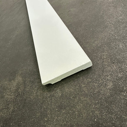 MDF plint wit 90 x 12mm 2,44m