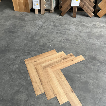 Dryback PVC visgraat naturel smoked 2,5mm