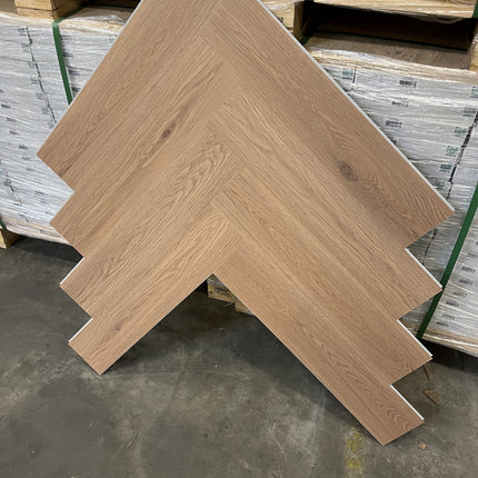 Rigid click PVC visgraat brown 5mm geïntegreerde ondervloer