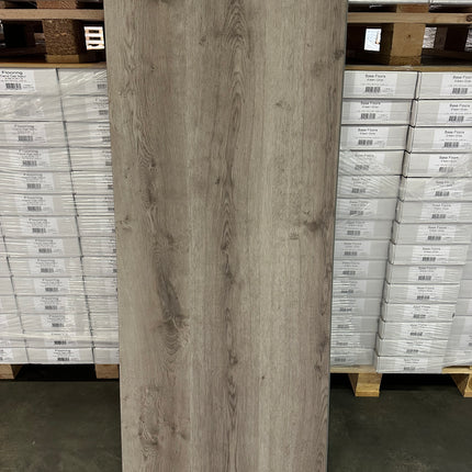Lot 7m2 rigid click PVC platinum grijs 5mm geïntegreerde kurk ondervloer