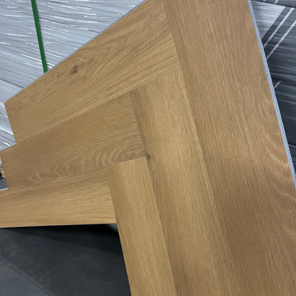 Rigid click PVC visgraat honing naturel 5,3mm geïntegreerde ondervloer