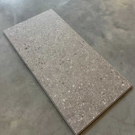 Rigid click PVC tile terrazzo grey 5,5mm geïntegreerde ondervloer