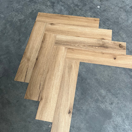 Dryback PVC visgraat naturel smoked 2,5mm