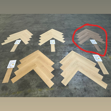 Dryback PVC visgraat dark brown oak 2,5mm