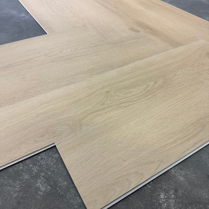 Rigid click PVC visgraat S03 naturel 6mm geïntegreerde ondervloer