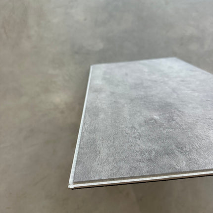 Rigid click PVC tile flagstone grey 6mm geïntegreerde ondervloer