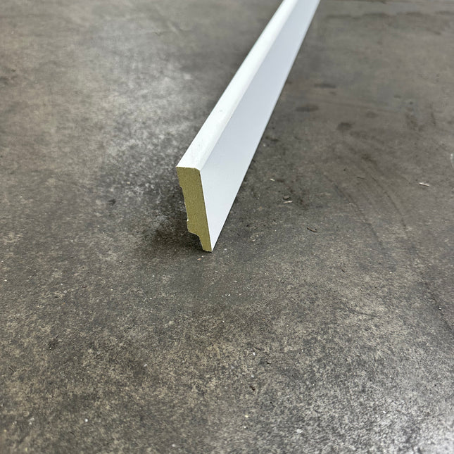 MDF plint wit 55 x 12mm 2,44m