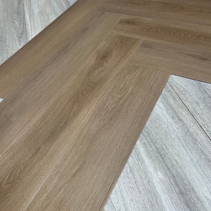 Dryback PVC visgraat dark brown oak 2,5mm