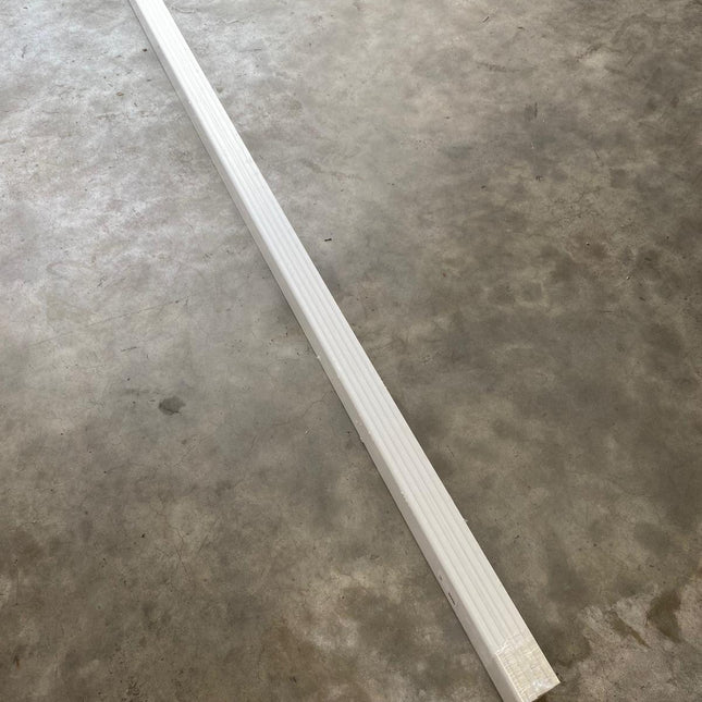 MDF plint wit 9 x 14mm 2,4m