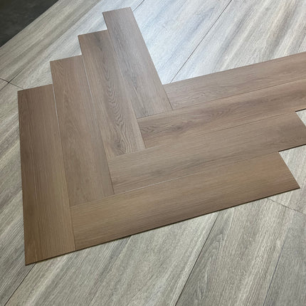 Dryback PVC visgraat dark brown oak 2,5mm