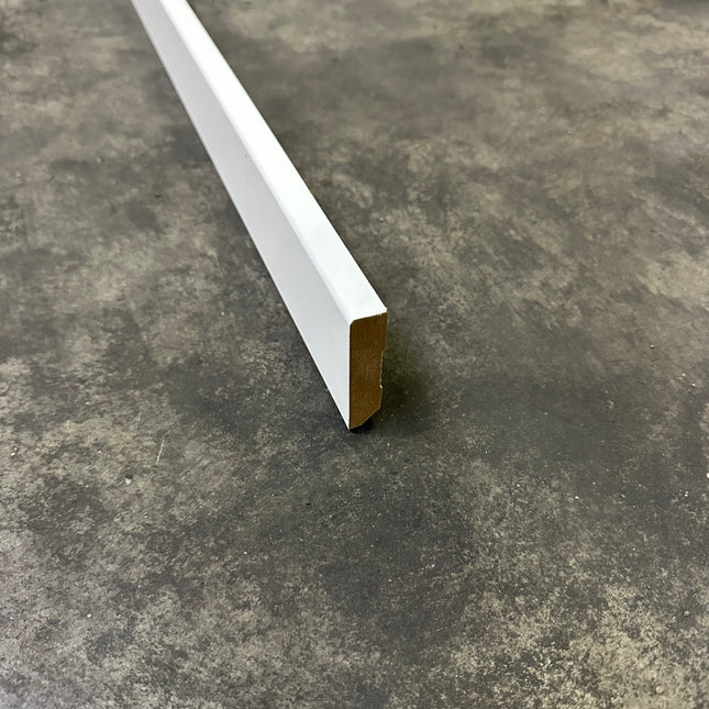 MDF plint wit 60 x 14mm 2,4m