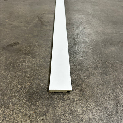 MDF plint wit 55 x 12mm 2,44m