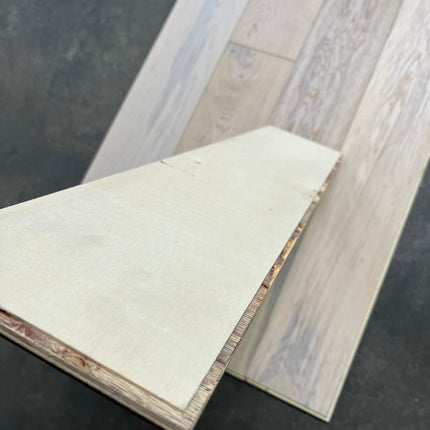 Parket half-massief eik wit rustiek 10mm/3mm