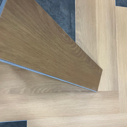Rigid click PVC visgraat honing naturel 5,3mm geïntegreerde ondervloer