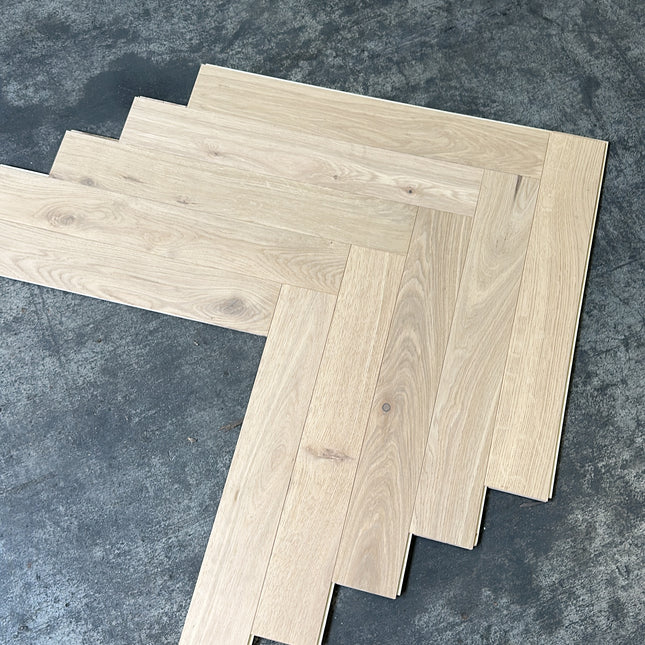 Parket half-massief eik visgraat 10mm/3mm