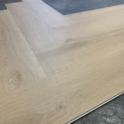 Rigid click PVC visgraat S03 naturel 6mm geïntegreerde ondervloer