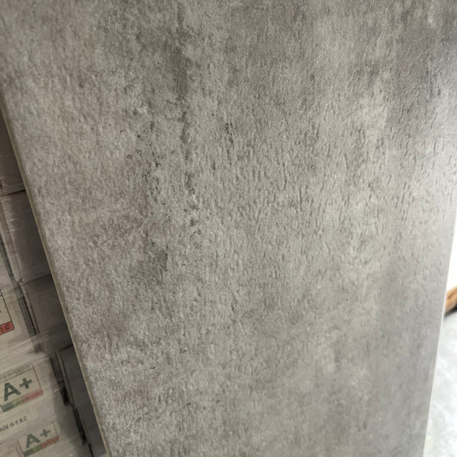 Rigid click PVC tile flagstone grey 6mm geïntegreerde ondervloer