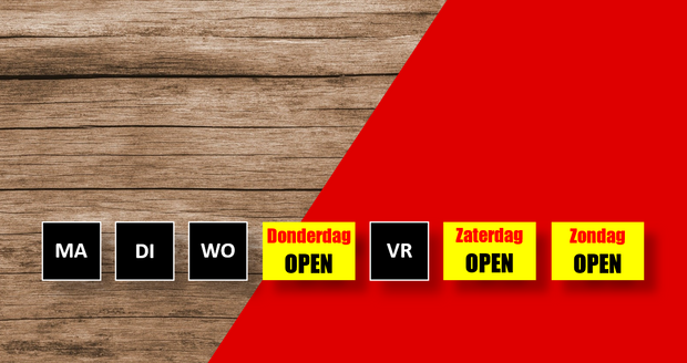 Stockverkoop 28, 30 & 31 mei