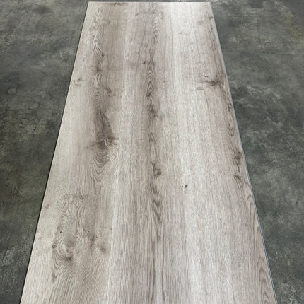Lot 7m2 rigid click PVC platinum grijs 5mm geïntegreerde kurk ondervloer