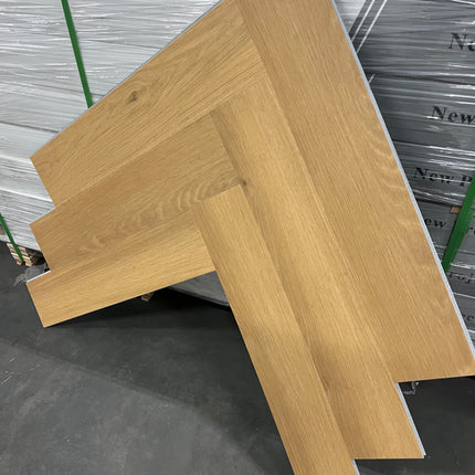 Rigid click PVC visgraat honing naturel 5,3mm geïntegreerde ondervloer