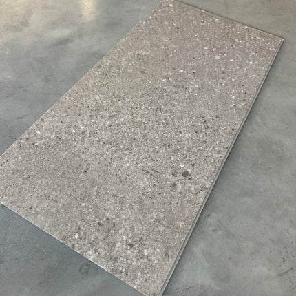 Rigid click PVC tile terrazzo grey 5,5mm geïntegreerde ondervloer