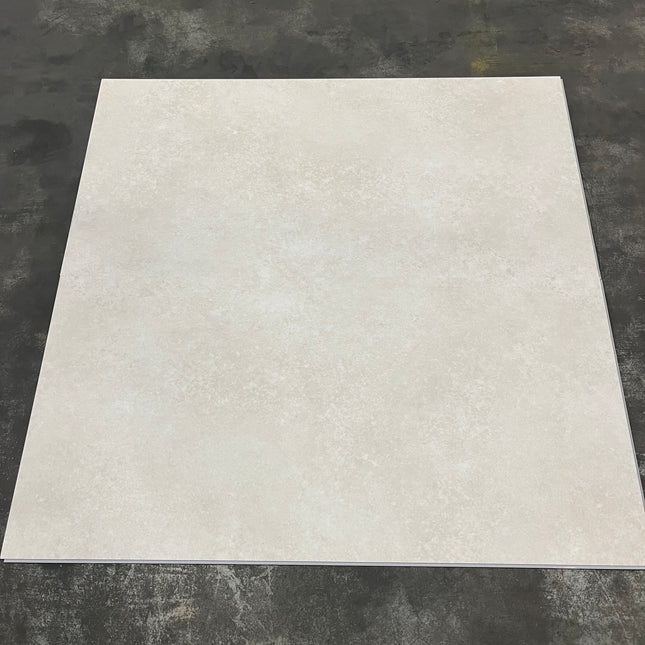 Rigid click PVC betonlook beige 5mm geïntegreerde ondervloer