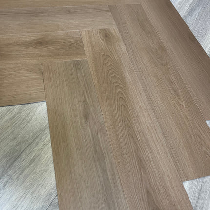 Dryback PVC visgraat dark brown oak 2,5mm