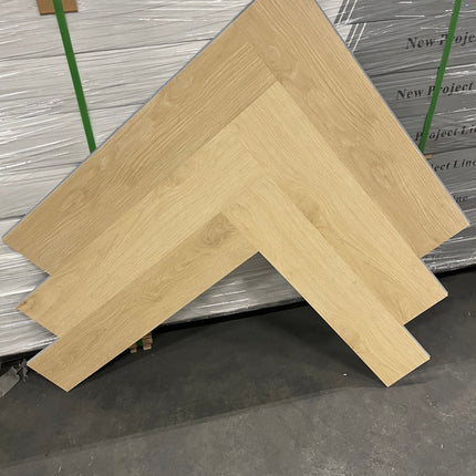 Rigid click PVC visgraat botanisch beige 5,3mm geïntegreerde ondervloer