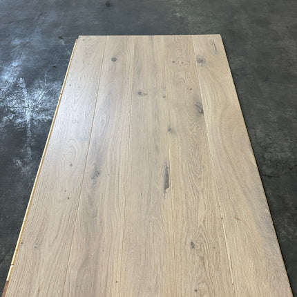 Parket half-massief click brushed matt white lacquer 14mm/2,5mm