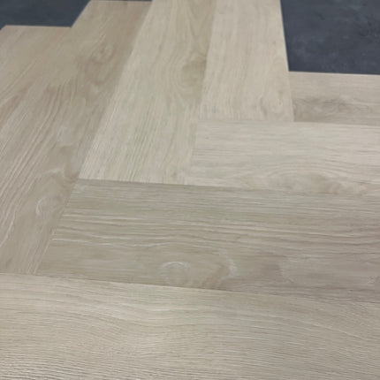 Rigid click PVC visgraat botanisch beige 5,3mm geïntegreerde ondervloer