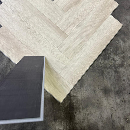 Rigid click PVC visgraat mansion 5mm geïntegreerde ondervloer