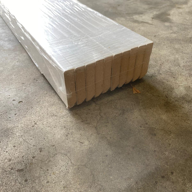 MDF plint wit 6 x 14mm 2,4m