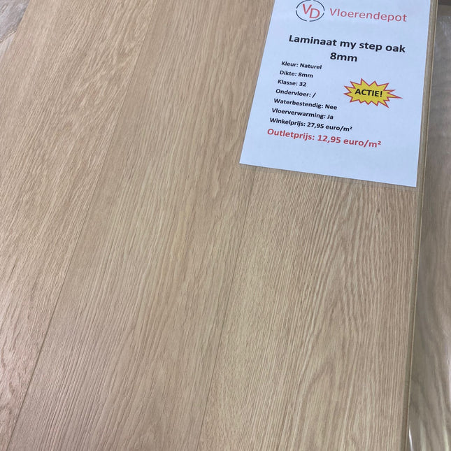 Lot 40m2 laminaat my step oak 8mm