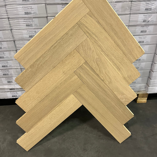 Parket half-massief eik visgraat 14mm/2mm