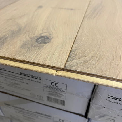 Parket half-massief eik white wash 10mm/3mm