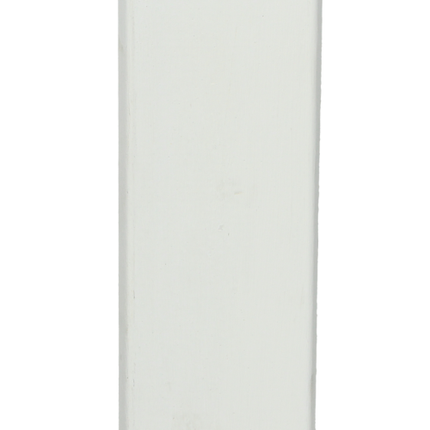 Meranti koplat schuin 68x12 mm wit gegrond