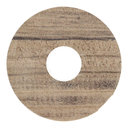 Zelfkl. rozet (17 mm) grenen geb. bruin (10 st.)