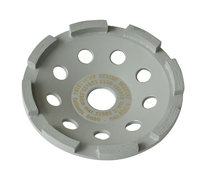 Freesblad UST 125 Universal (grijs), Ø 125 mm, H = 22 mm, b. v. voor nieuw beton, tegellijm, incl. lamellenring-set