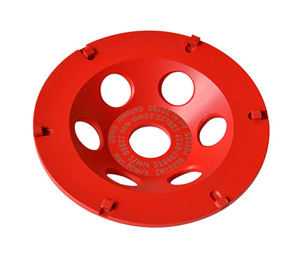 Freesblad PST 125 Strap-it (rood), Ø 125 mm, H = 22 mm, b.v. voor (epoxy) afdichtingen, bitumen, incl. lamellenring-set