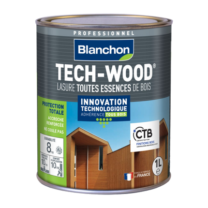 Blanchon Tech-Wood lazuurbeits vergrijsd hout 1 L